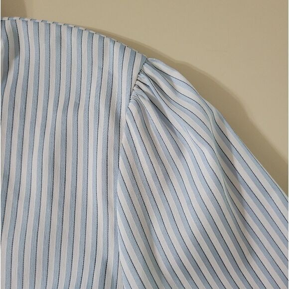 Worthington Women's Long Sleeve Stripe Button-Down Shirt - Picture 8 of 13